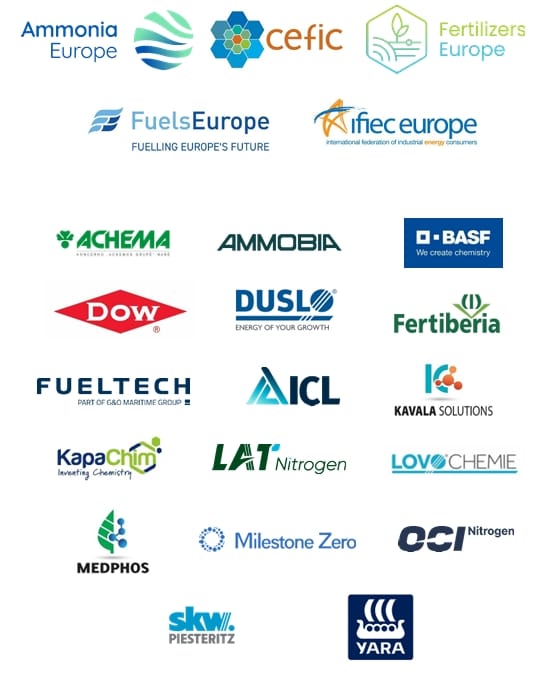 Ammonia Europe co-signs a joint industry statement calling for an realistic industry target under the Renewable Energy Directive – News